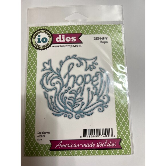 Impression Obsession Rubber Stamps Steel Dies DIE648-Y Hope - Picture 1 of 2